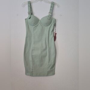 House monde green  denim  dress